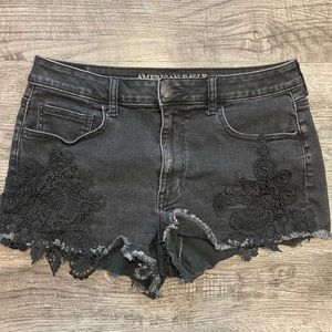 AEO Hi-Rise Shortie with Crochet Lace - 12